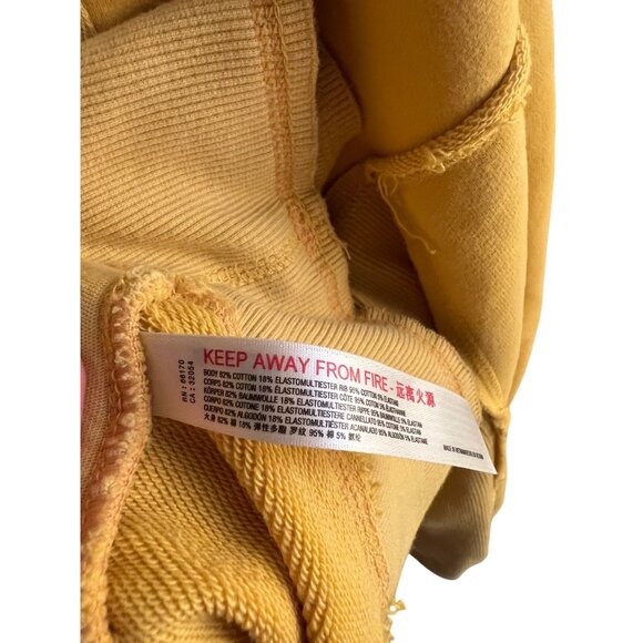 FP Free People Movement in the Clouds Yellow Slouchy Sweatshirt Women's Size S - Picture 7 of 7